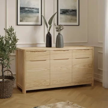 Stockholm sideboard - 3 door 3 drawer - oak