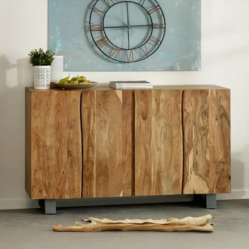 Baltic sideboard - 4 door - large - live edge - solid acacia wood