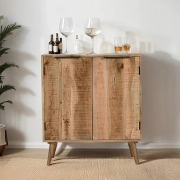 Surrey drinks cabinet - 2 door - solid mango wood