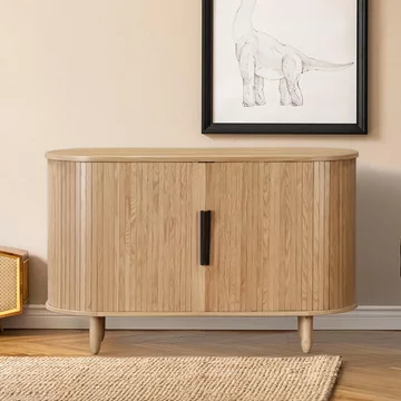 Vermont oak effect sideboard - 2 door - small - 45cm