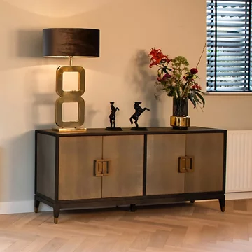 Bloomville shagreen extra large 4 door sideboard