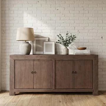 Unique one of a kind - sideboard - 4 door - 183cm - extra large - dark oak - wooden