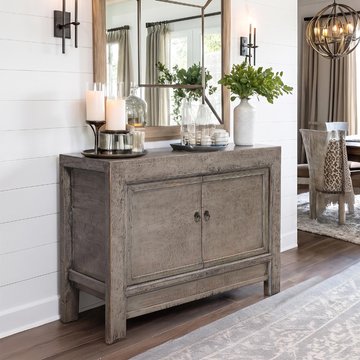 Unique one of a kind - distressed sideboard - 2 door - 106cm - small - weathered grey - reclaimed wood
