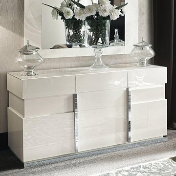 Canova large sideboard - 3 door - 175cm - white gloss