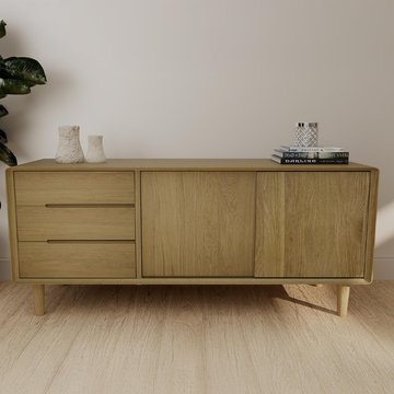 Scandic sideboard - 2 door - 3 drawer - medium - 135cm - oak