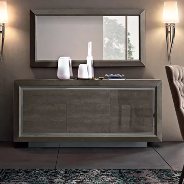 Elite italian buffet sideboard - large - silver birch
