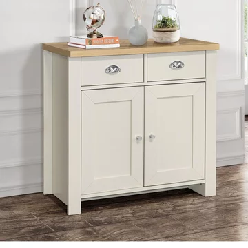 Highgate small sideboard - 2 door - cream painted