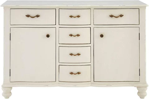 Loire sideboard - 2 door - medium - white - 130cm