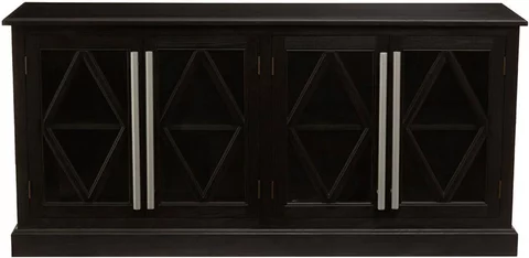 Lyon sideboard - extra large - 4 door - black oak - 180cm