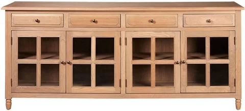 Lyon sideboard - extra large - 4 door - oak - 200cm