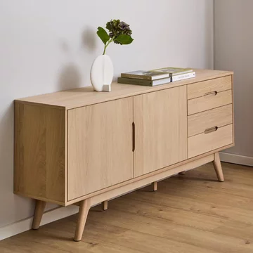 Marte extra large sideboard - 2 door - 180cm - white oak