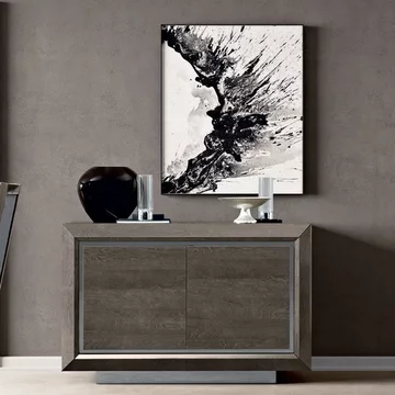 Elite italian buffet sideboard - medium - silver birch