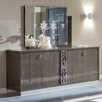 Platinum italian buffet sideboard - glamour - large - silver