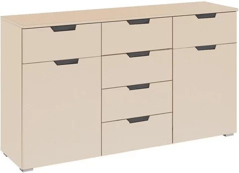Aditio medium sideboard - 120cm - 2 door - 6 drawer - champagne