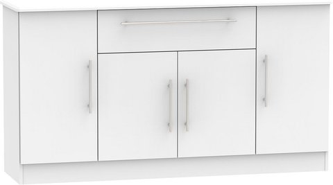 Sherwood wide sideboard - 4 door - grey