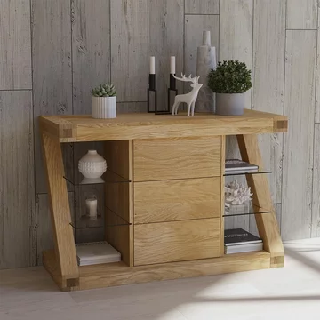 Z designer sideboard - small - 115cm - oak