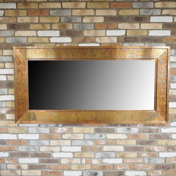 Wall mirror - large - copper