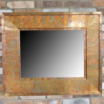 Wall mirror - small - copper