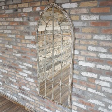 Garden mirror - large - outdoor - arch style