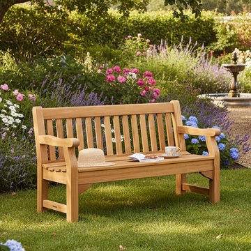 Royal park garden bench - 5ft - teak wood