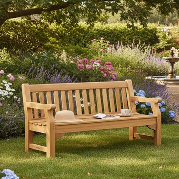 Royal park garden bench - 6ft - teak wood