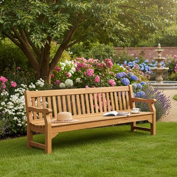 Royal park garden bench - 8ft - teak wood