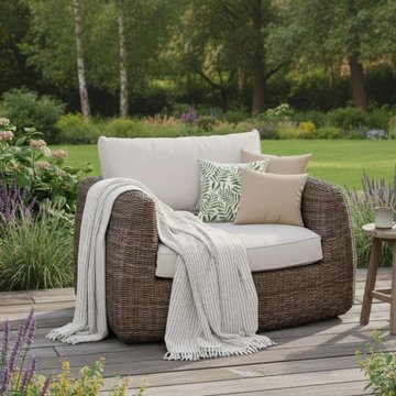 Skala outdoor xl armchair dark rattan