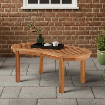 Crummock outdoor teak coffee table - 120cm x 60cm