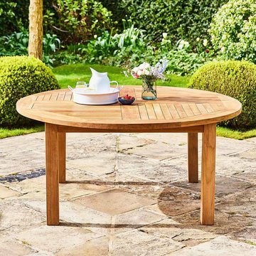 Churn outdoor teak round table - 150cm