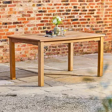 Marbrook outdoor teak dining table - 150cm x 90cm
