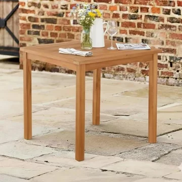 Marbrook outdoor teak square dining table