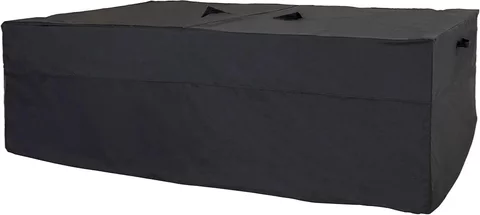 Luxury lounge sofa set cover - black fabric