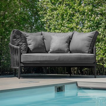 Milan garden daybed - charcoal