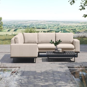 Ethos corner garden sofa group - oatmeal