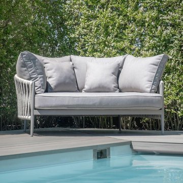 Milan garden daybed - cool linen