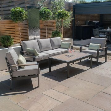 Vancouver garden sofa set - 3 seater - dove grey