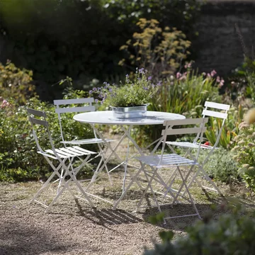 Rive outdoor droite bistro set large chalk