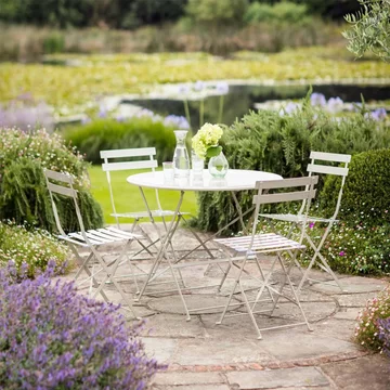 Rive outdoor droite bistro set large clay
