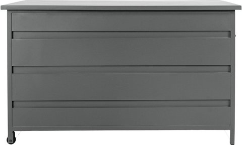 Cassis cushion box - large - grey - metal