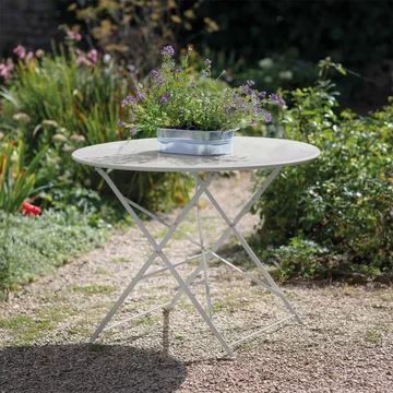 Rive outdoor droite bistro table large clay