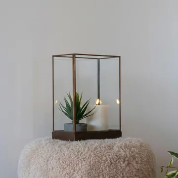 Manali lantern - antique brass
