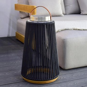 Athena garden light - large - solar - charcoal aluminium