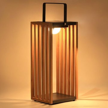 Venus wood garden light - large - solar