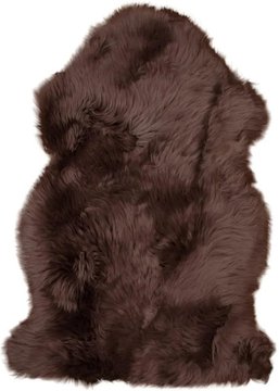 Throw - lambskin - brown