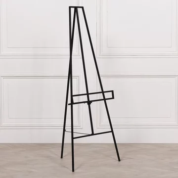 Contemporary style metal easel - black