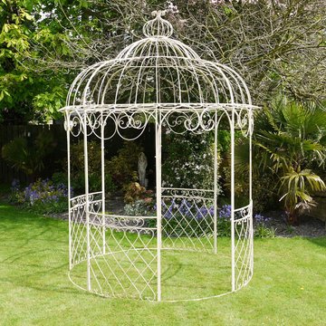 Gazebo - cream metal
