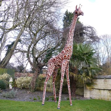 Giraffe large garden statue