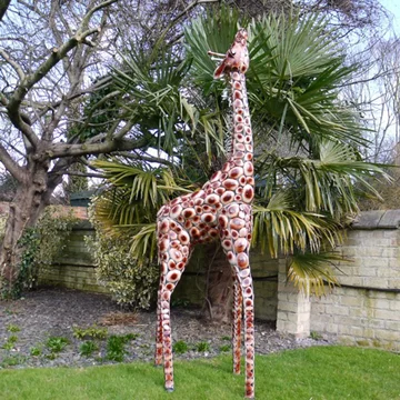 Giraffe small garden statue