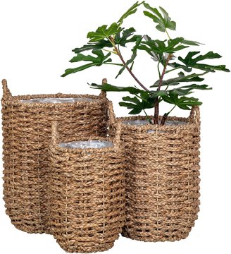 Huelva basket - natural - seagrass - set of 3