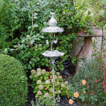 Garden bird feeder - metal - set of 2